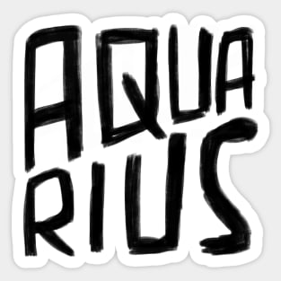 Star Sign Aquarius, Aquarius Zodiac Sign Sticker